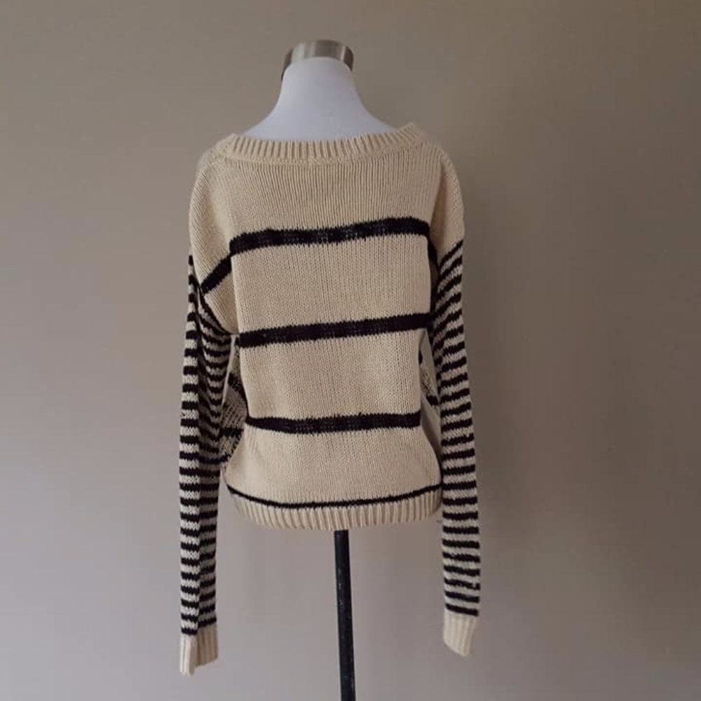 Sweater Pullover Rewind Large Geometric Pattern - image 6